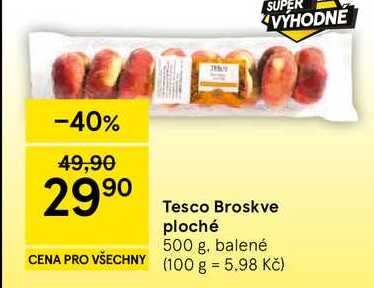 Tesco Broskve ploché, 500 g