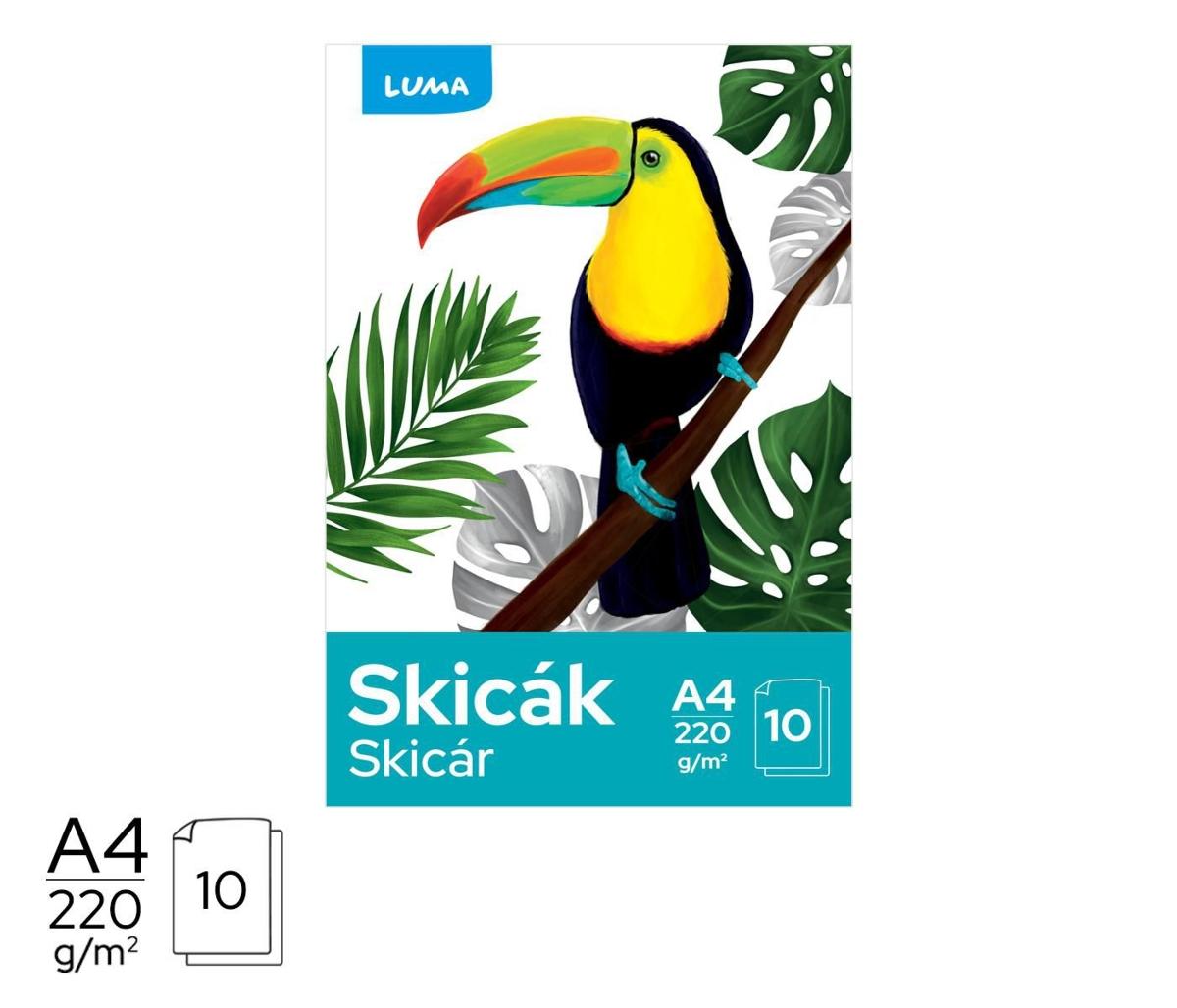 Skicák A4, 1 KS