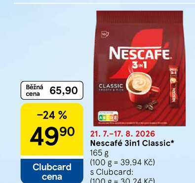 Nescafé 3in1 Classic, 165 g