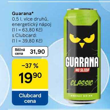 Guarana, 0,5 l, více druhů 