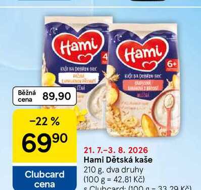 Hami Dětská kaše, 210 g