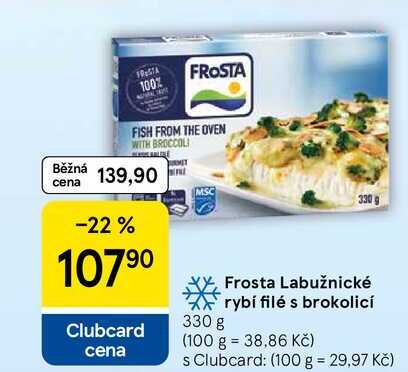 Frosta Labužnické rybí filé s brokolicí, 330 g