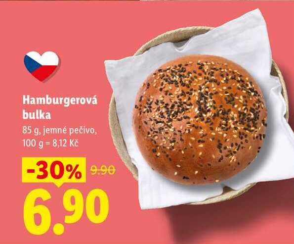 Hamburgerová bulka, 85 g