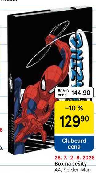 Box na sešity, A4. Spider-Man 