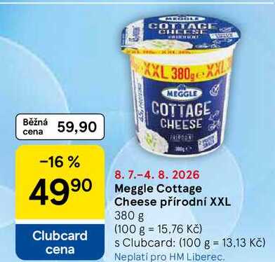 Meggle Cottage Cheese přírodní XXL, 380 g