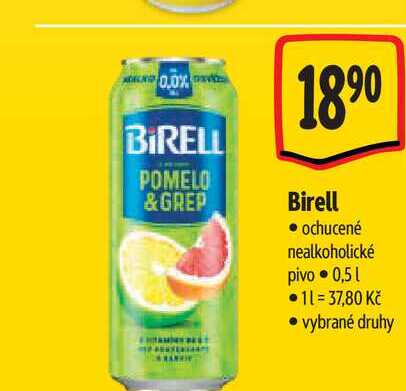   Birell  ochucené nealkoholické pivo 0,5 l