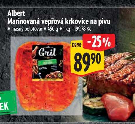  Albert Marinovaná vepřová krkovice na pivu 450 g