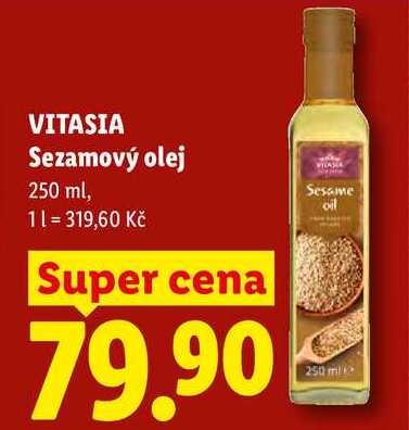 VITASIA Sezamový olej, 250 ml
