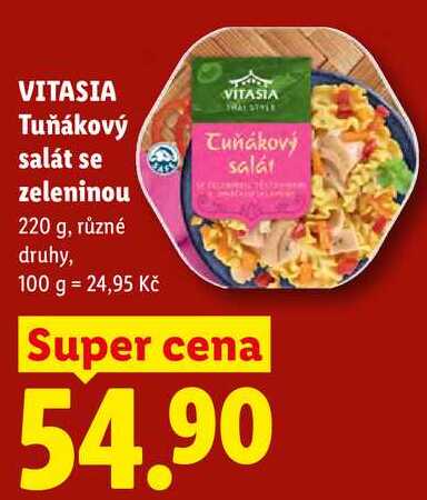 VITASIA Tuňákový salát salát se zeleninou, 220 g