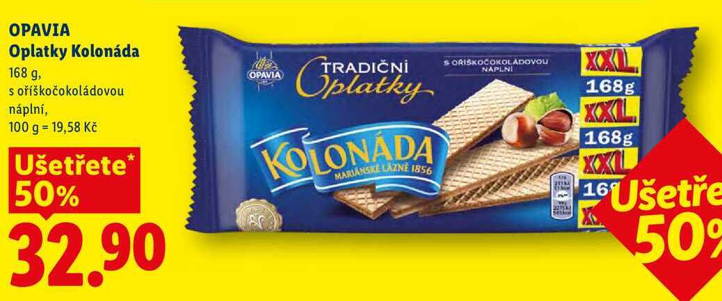 OPAVIA Oplatky Kolonáda, 168 g