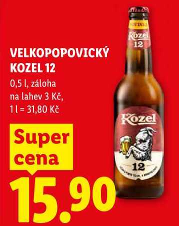VELKOPOPOVICKÝ KOZEL 12, 0,5 l