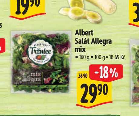 Albert Salát Allegra mix 160 g