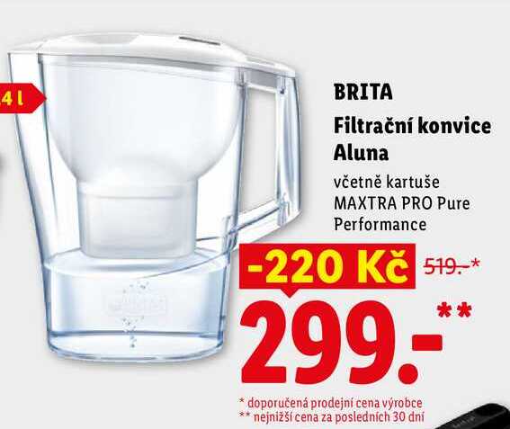 BRITA Filtrační konvice Aluna