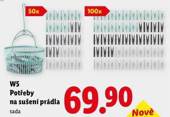W5 Potřeby na sušení prádla