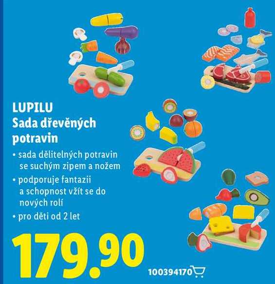 LUPILU Sada dřevěných potravin
