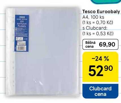 Tesco Euroobaly, A4, 100 ks  