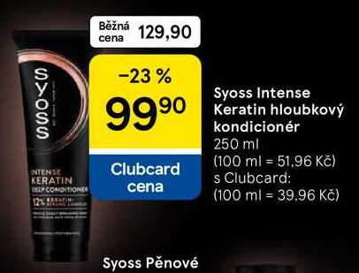 Syoss Intense Keratin hloubkový kondicionér, 250 ml 
