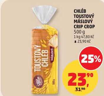 CHLÉB TOUSTOVÝ MÁSLOVÝ CRIP CROP, 500 g 