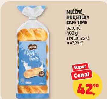 MLÉČNÉ HOUSTIČKY CAFÉ TIME balené, 400 g 