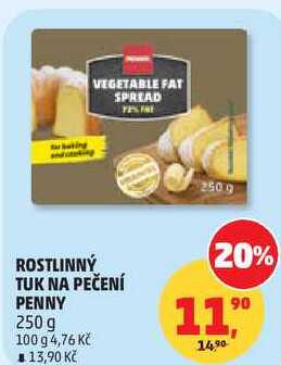 ROSTLINNÝ TUK NA PEČENÍ PENNY, 250 g