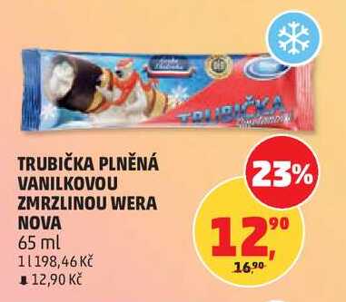 TRUBIČKA PLNĚNÁ VANILKOVOU ZMRZLINOU WERA NOVA, 65 ml