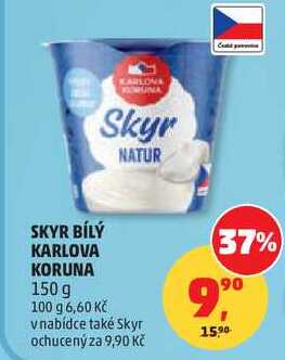 SKYR BÍLÝ KARLOVA KORUNA, 150 g   
