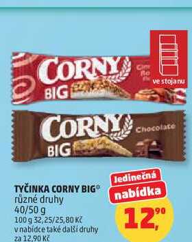 CORNY BIG TYČINKA různé druhy, 40/50 g  