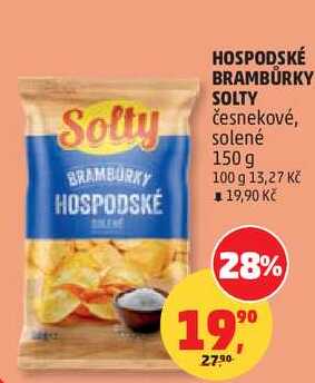 HOSPODSKÉ BRAMBŮRKY SOLTY česnekové, 150 g 