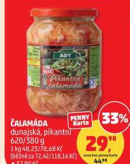 ČALAMÁDA dunajská, pikantni, 620/380 g  