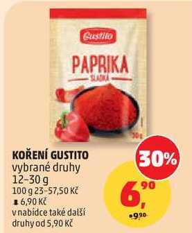 KOŘENÍ GUSTITO vybrané druhy, 12-30 g