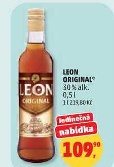 LEON ORIGINAL 30% alk., 0,5 l 