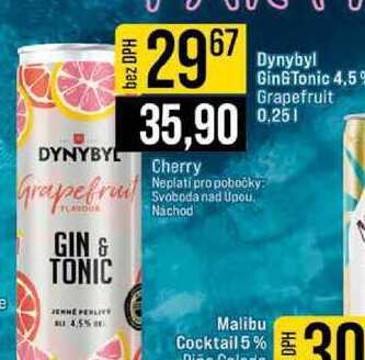 Dynybyl Gin&Tonic 4,5% Grapefruit 0,25l