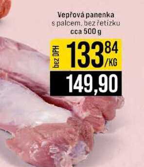 Vepřová panenka spalcem, bez řetízku cca 500 g 