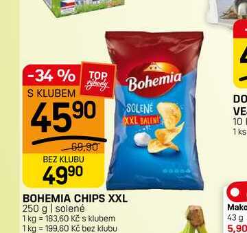 BOHEMIA CHIPS XXL 250 g | solené