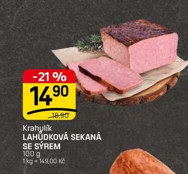 LAHŮDKOVÁ SEKANÁ SE SÝREM 100 g 