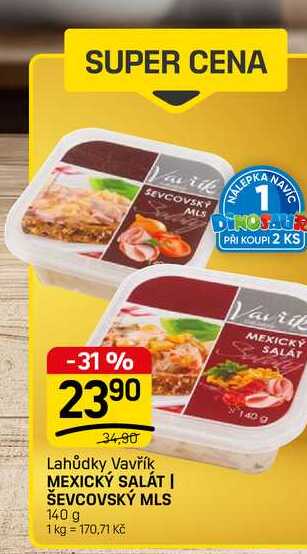 MEXICKÝ SALÁT | ŠEVCOVSKÝ MLS 140 g