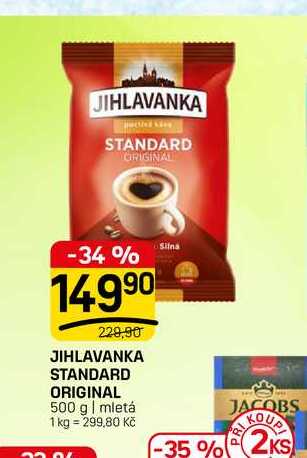 JIHLAVANKA STANDARD ORIGINAL 500 g | mletá