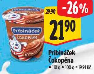 Pribináček Čokopěna, 110 g
