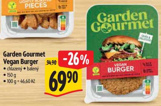 Garden Gourmet Vegan Burger, 150 g