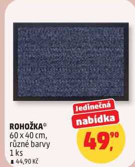ROHOŽKA 60 x 40 cm, různé barvy, 1 ks