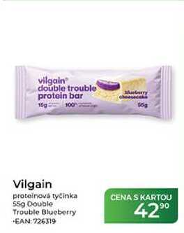 Vilgain proteinová tyčinka 559 Double Trouble Blueberry 