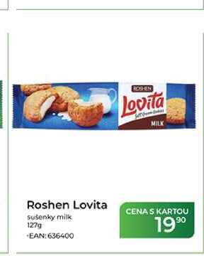Roshen Lovita sušenky milk 127g  
