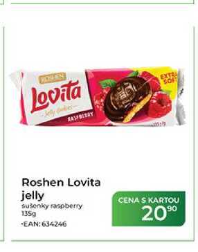 Roshen Lovita jelly sušenky raspberry 135g 