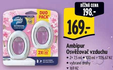 Ambipur Osvěžovač vzduchu, 2x 7,5 ml