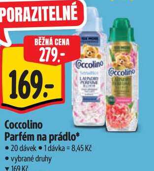 Coccolino Parfém na prádlo, 20 dávek