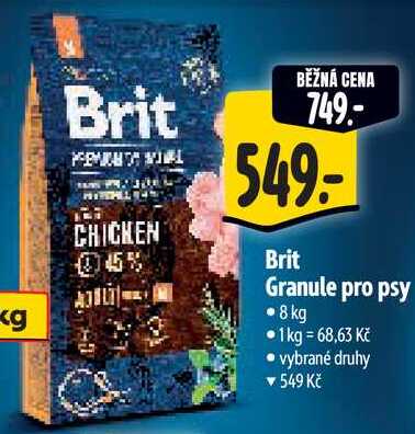 Brit Granule pro psy, 8 kg