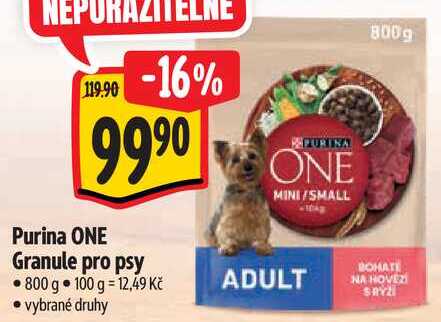 Purina ONE Granule pro psy, 800 g