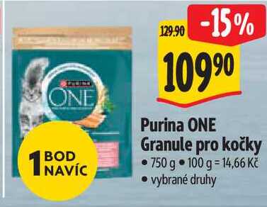 Purina ONE Granule pro kočky, 750 g