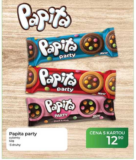Papita party sušenky 63g 