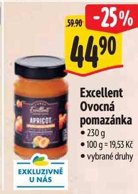 Excellent Ovocná pomazánka, 230 g